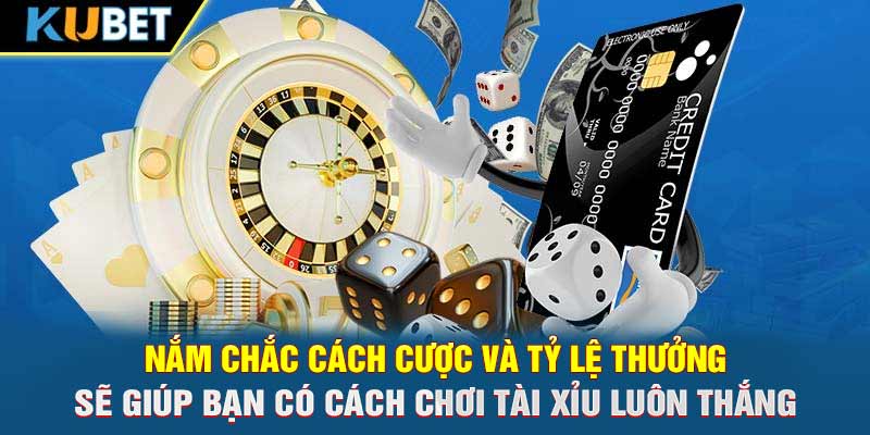 Nắm chắc cách cược và tỷ lệ thưởng sẽ giúp bạn có Cách chơi Tài Xỉu luôn thắng